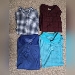 4Men's Polo & Button-Up Shirt Hagar Old Navy Members Mark Size XL